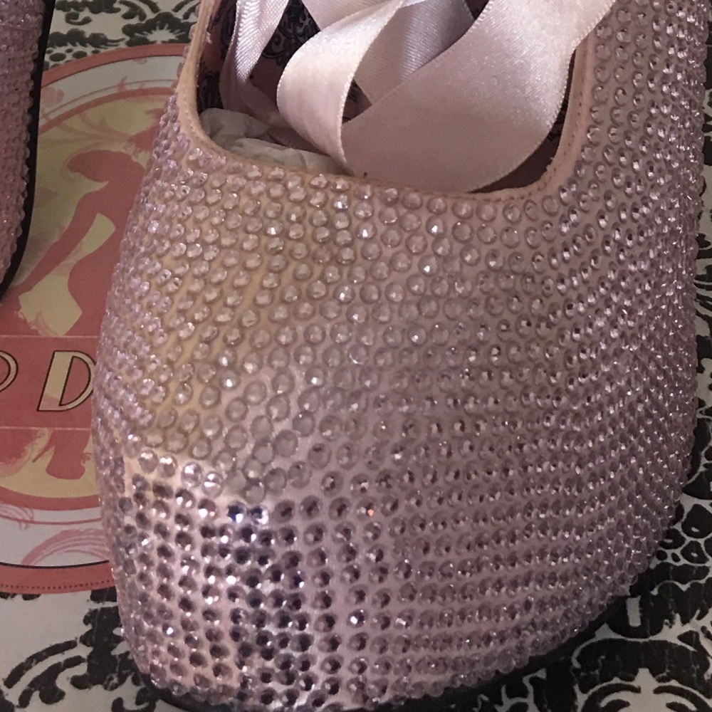 Platform Rhinestone Pumps - Picture 2 of 4